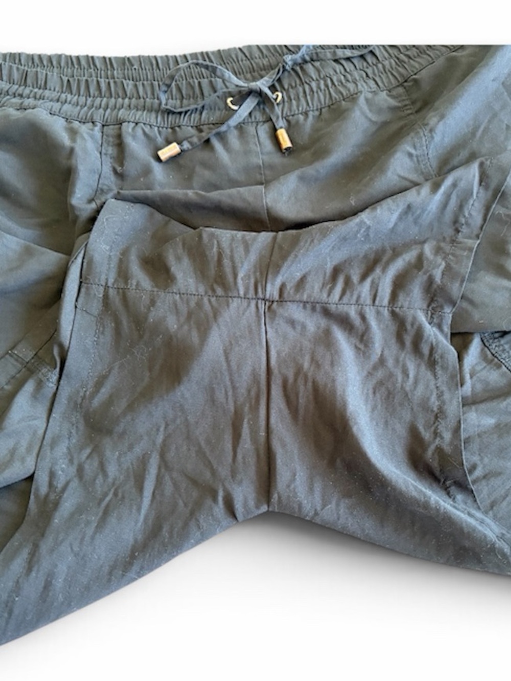 SWIM BY CACIQUE Black Board Swim Shorts Built In Brief Pockets Plus Size 18/20 - Picture 8 of 16